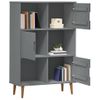 Librería Molde Madera Maciza De Pino Marrón 90x35x133,5 Cm Vidaxl