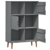 Librería Molde Madera Maciza De Pino Marrón 90x35x133,5 Cm Vidaxl