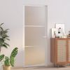 Puerta Interior De Vidrio Y Aluminio Blanco Mate 83x201,5 Cm Vidaxl