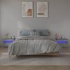 Mesitas De Noche Con Led 2 Unidades Gris Sonoma 60x35x40 Cm Vidaxl