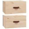 Mesita De Noche De Pared 2 Uds 40x29,5x22 Cm Vidaxl