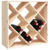 Botellero De Madera Maciza De Pino 62x25x62 Cm Vidaxl