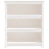 Estantería Madera Maciza De Pino Blanca 80x35x97 Cm Vidaxl