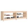 Banco Zapatero De Madera Maciza De Pino 160x36,5x50 Cm Vidaxl