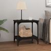 Mesa Auxiliar De Madera Contrachapada Negro 40x30x42 Cm Vidaxl