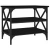 Mesa Auxiliar De Madera Contrachapada Negro 55x38x45 Cm Vidaxl