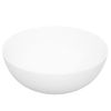 Lavabo Redondo De Cerámica Blanco 36x15 Cm Vidaxl