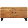 Mesa De Centro Madera Maciza Acacia Y Contrachapada 80x50x40 Cm Vidaxl