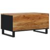 Mesa De Centro Madera Maciza Acacia Y Contrachapada 80x50x40 Cm Vidaxl