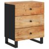 Mesita De Noche Madera Acacia Madera Contrachapada 50x33x62 Cm Vidaxl