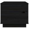 Mesa De Centro De Madera Maciza De Pino Negro 40x50x35 Cm Vidaxl