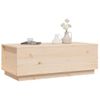 Mesa De Centro De Madera Maciza De Pino 100x50x35 Cm Vidaxl