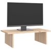 Soporte Para Monitor Madera Maciza De Pino 50x27x15 Cm Vidaxl