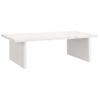 Soporte De Monitor Madera Maciza De Pino Blanco 50x27x15 Cm Vidaxl