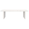 Soporte De Monitor Madera Maciza De Pino Blanco 50x27x15 Cm Vidaxl