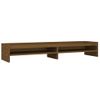 Soporte De Monitor Madera Maciza Pino Marrón Miel 100x24x16 Cm Vidaxl