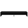 Soporte Para Monitor Madera Maciza De Pino Negro 100x24x16 Cm Vidaxl