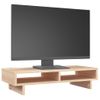 Soporte Para Monitor Madera Maciza De Pino 60x27x14 Cm Vidaxl