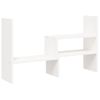 Soporte Para Monitor Madera Maciza Pino Blanco (39-72)x17x43 Cm Vidaxl