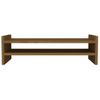 Soporte De Monitor Madera Maciza Pino Marrón Miel 50x27x15 Cm Vidaxl