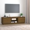 Mueble De Tv Madera Maciza De Pino Marrón Miel 140x35x40 Cm Vidaxl