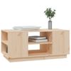 Mesa De Centro De Madera Maciza De Pino 90x49x40,5 Cm Vidaxl