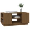 Mesa De Centro Madera Maciza De Pino Marrón Miel 90x49x40,5 Cm Vidaxl