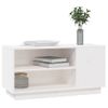 Mueble De Tv Madera Maciza De Pino Blanco 80x35x40,5 Cm Vidaxl