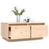 Mesa De Centro De Madera Maciza De Pino 80x50x35 Cm Vidaxl