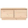 Mesa De Centro De Madera Maciza De Pino 80x50x35 Cm Vidaxl