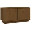 Mueble De Tv Madera Maciza De Pino Marrón Miel 80x35x40,5 Cm Vidaxl