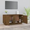 Mueble De Tv Madera Maciza De Pino Marrón Miel 80x35x40,5 Cm Vidaxl