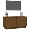 Mueble De Tv Madera Maciza De Pino Marrón Miel 80x35x40,5 Cm Vidaxl