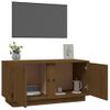 Mueble De Tv Madera Maciza De Pino Marrón Miel 80x35x40,5 Cm Vidaxl