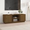 Mueble De Tv Madera Maciza De Pino Marrón Miel 110x35x40,5 Cm Vidaxl