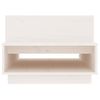 Mesa De Centro Madera Maciza De Pino Blanco 80x55x40,5 Cm Vidaxl