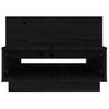 Mesa De Centro Madera Maciza De Pino Negro 80x55x40,5 Cm Vidaxl