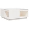 Mesa De Centro De Madera Maciza De Pino Blanco 80x81x36,5 Cm Vidaxl