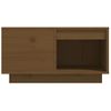 Mesa De Centro Madera Maciza De Pino Marrón Miel 60x61x32,5 Cm Vidaxl