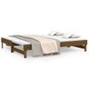 Sofá Cama Extraíble Madera De Pino Marrón Miel 2x(80x200) Cm Vidaxl