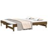 Sofá Cama Extraíble Madera De Pino Marrón Miel 2x(80x200) Cm Vidaxl