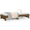 Sofá Cama Extraíble Madera De Pino Marrón Miel 2x(80x200) Cm Vidaxl