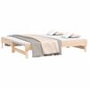 Sofá Cama Extraíble Madera Maciza De Pino 2x(90x190) Cm Vidaxl