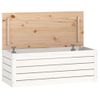 Caja De Almacenaje Madera Maciza De Pino Blanco 89x36,5x33 Cm Vidaxl