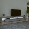 Mueble De Tv Con Luces Led Gris Sonoma 290x36,5x40 Cm Vidaxl