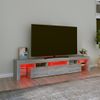 Mueble De Tv Con Luces Led Gris Sonoma 200x36,5x40 Cm Vidaxl