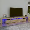 Mueble De Tv Con Luces Led Roble Sonoma 260x36,5x40 Cm Vidaxl