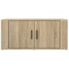 Mesa De Centro Madera Contrachapada Roble Sonoma 80x50x36 Cm Vidaxl