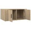 Mesa De Centro Madera Contrachapada Roble Sonoma 80x50x36 Cm Vidaxl