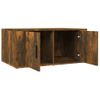 Mesa De Centro Madera Contrachapada Roble Ahumado 80x50x36 Cm Vidaxl